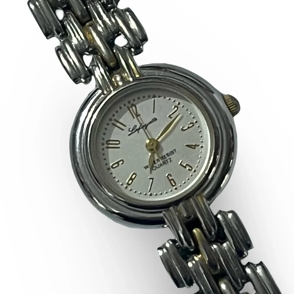 Vintage Lafayette Silver and Gold Two-Tone Watch